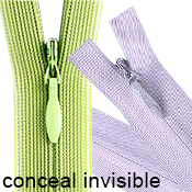 Bulk Nylon "Coil" Zippers sold wholesale